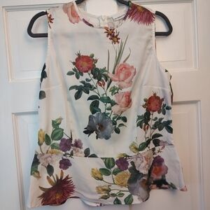 Liz Claiborne Floral Peplum Top